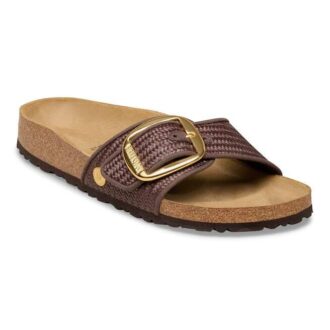 Madrid Big Buckle Raffia Textile