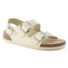 Milano Big Buckle en cuir naturel verni
