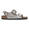 Milano Big Buckle en cuir naturel verni
