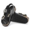 Milano Big Buckle en cuir naturel verni
