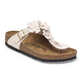 Ornement floral Gizeh en cuir naturel