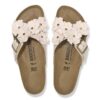 Ornement floral Siena en cuir naturel