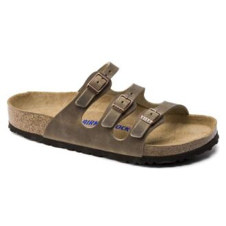 Semelle intérieure Florida Soft Footbed en cuir huilé, marron tabac