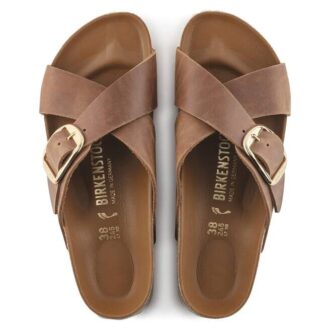 Siena avec Big Buckle en cuir naturel huilé