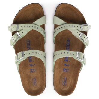 Soft Footbed FrancaN Cuir nubuck Matcha