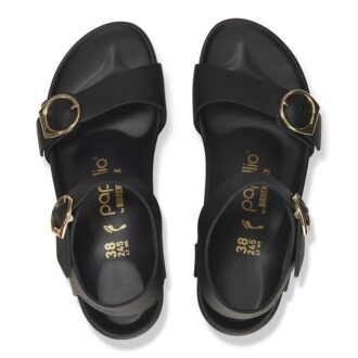 Soley Ring-Buckle Cuir Noir