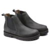 Stalon en cuir nubuck graphite