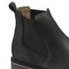 Stalon en cuir nubuck noir