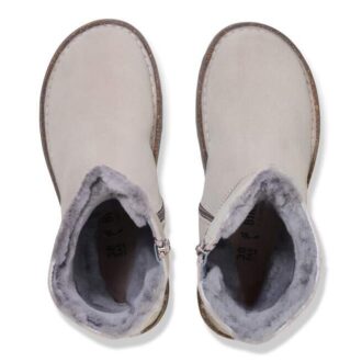 Uppsala Zip en cuir suédé et peau de mouton